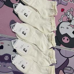 Sét 10 Đôi Tất Nơ Cổ Bèo Siêu Xinh Cho Phụ Nữ Thiết Kế Độc Đáo Phong Cách Thời Trang Màu Trắng Tinh Tế 9