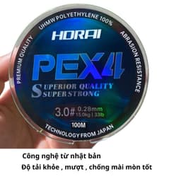 Dây dù câu lure HORAI PE X4 chính hãng phù hợp câu lure, lăng xê… 2