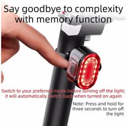 Bộ đèn hậu xe đạp MUVAKO, Đèn pha LED siêu sáng có thể sạc lại có hậu, độ sáng cao có thể sạc lại Di động Đèn sạc siêu sáng Đi đêm 5
