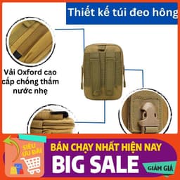 Túi đeo hông thắt lưng, túi đeo hông thể thao đựng điện thoại chống thấm, chắc chắn 3