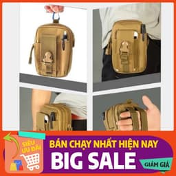 Túi đeo hông thắt lưng đựng dụng cụ, điện thoại đồ nhỏ gọn vải bố siêu bền 4