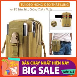 Túi đeo hông thắt lưng đựng dụng cụ, điện thoại đồ nhỏ gọn vải bố siêu bền 9