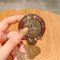 Giá Đỡ Điện Thoại Hình Con Quay Hồi Chuyển Mừng Năm Mới Nhẫn Đỡ Điện Thoại Kim Loại Chất Lượng Cao 1