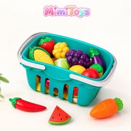 Set Hoa Quả Cắt Ghép MimiToys 30 Chi Tiết - Đồ Chơi Nhà Bếp Nhựa Cao Cấp Cho Bé 6