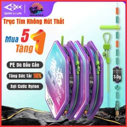 (Mua 5 Tặng 1) Trục Tím Buộc Sẵn Không Nút Thắt Qianlilai Tải Cá Tốt Đủ Size 3m6-7m2 Trục Câu Đài - Shop ĐCAB 1