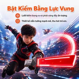 Đồ Chơi Kiếm Phát Sáng LED MimiToys - 2 Kiếm Ghép Thành Kiếm Đôi Siêu Ngầu Cho Bé 9