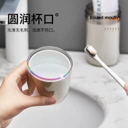 Hộp đựng Bàn Chải đánh Răng Vệ Sinh Du Lịch. Cốc Nước Súc Miệng Bàn Chải đánh Răng Tiện lợi 4