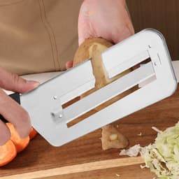 Dao thái lát rau củ quả dao bào lưỡi kép bắng thép không gỉ dụng cụ cắt mỏng bắp cải cà rốt VINBEO-[AL99] 5