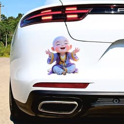 [Hỏa Tốc] Decal Tem Dán Xe Ô Tô Hình Chú Tiểu Dễ Thương - Decal Xe Đẹp Thiết Kế In Theo Yêu Cầu 4