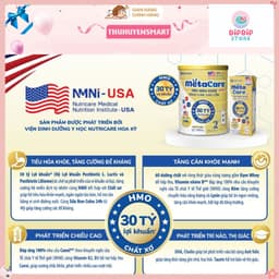 (TRỢ GIÁ) Sữa Bột Nutricare Metacare OPTI 0,1, 2+ 850g - Tiêu Hoá Khoẻ, Tăng Cân Cao Lớn.Date dài 4