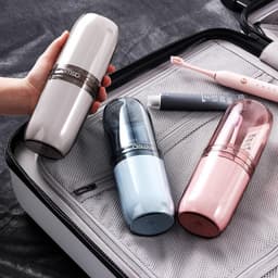 Hộp đựng Bàn Chải đánh Răng Vệ Sinh Du Lịch. Cốc Nước Súc Miệng Bàn Chải đánh Răng Tiện lợi 1