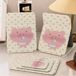 Heo con buồn trái tim, gương trang điểm gấp chất liệu bền đẹp, kiểu dáng thời trang  6