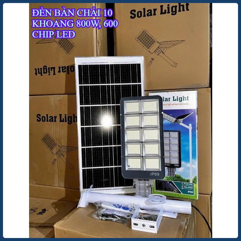 [ MẪU MỚI_DÂY DÀI 5M ]Đèn Năng Lượng Mặt Trời 10 Khoang 800W Thế Hệ Mới 2025. Sáng cực bền .Kháng Nước IP69, có bảo hành