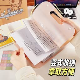 Túi đựng tài liệu 8 ngăn khổ A4 họa tiết chuột nước kute 35x24cm 9