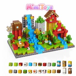 Set 200 Khối Magnacraft Nam Châm Từ Tính MimiToys Tặng Nhân Vật - Đồ Chơi Lắp Ráp Mô Hình 8