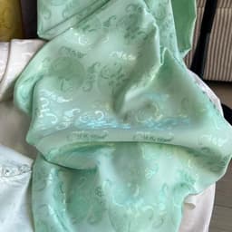 ( CÓ BIGSIZE ) Set Gấm Pháp Phục Nút Ngọc Cổ Tròn Mềm Mại 45-90kg 5