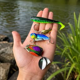 Bộ Mồi Câu Nước 3 Tầng - Nhái Hơi & Mồi Mềm, 5 Khóa Link Cá Sắt Shop Lure  Chất Lượng   DOCAU247 1