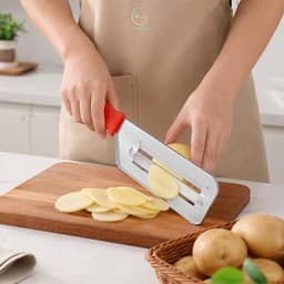 Dao thái lát rau củ quả dao bào lưỡi kép bắng thép không gỉ dụng cụ cắt mỏng bắp cải cà rốt VINBEO-[AL99] 9