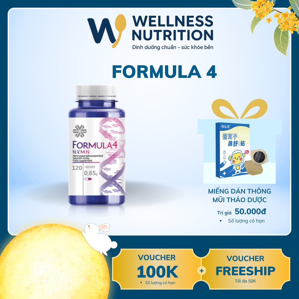Siberian novomin FORMULA 4 , bảo vệ tế bào cơ thể - Hộp 120 viên