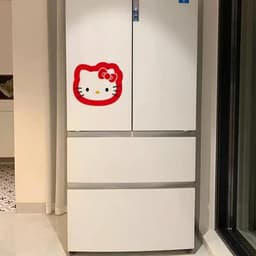 Hellokitty Dán Lối Vào Tủ Trang Trí Dán Hoạt Hình Dễ Thương Hello Kitty Phòng Tắm Tủ Lạnh Chống Thấm Nước 5