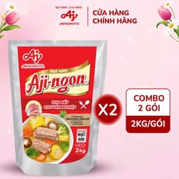  Chính Hảng Full VAT Combo 2 Gói Hạt Nêm Aji-ngon Heo Gói 2kg - Combo 2 Gói 1