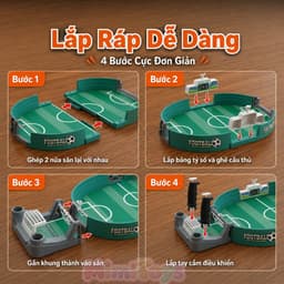 Đồ Chơi Bàn Đá Bóng Mini MimiToys - Trò Chơi Vận Động Rèn Luyện Phản Xạ Cho Bé 8