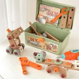 Hộp Kỹ Thuật 144 Chi Tiết Cho Bé – Bộ Đồ Chơi Lắp Ráp DIY Có Máy Khoan Pin, Phát Triển Tư Duy Sáng Tạo Cho Trẻ 3+ 3