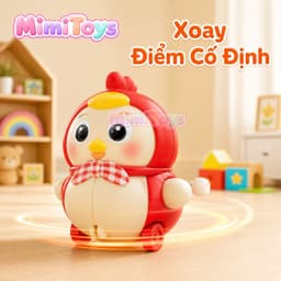 Set 4 Gà Con Vặn Cót MimiToys - Đồ Chơi Nam Châm Nối Đuôi Xoay 360 Độ Cho Bé 6