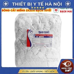 Bông Y Tế Bạch Tuyết Cắt Sẵn 2x2cm 1