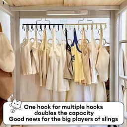 Aanadel📢Giá để đồ tủ quần áo Giá treo đồ lót Áo vest Móc chống trượt 8