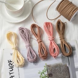 Cuộn dây nhung da lộn trang trí hoa buộc hộp quà, làm nơ, làm đồ handmade 4