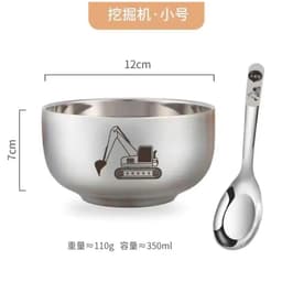 BỘ BÁT KÈM THÌA DỄ THƯƠNG CHO BÉ ĂN NGON 5