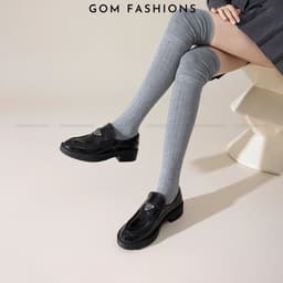 Tất đùi nữ lolita mùa đông mang boot GOMTAT, vớ đùi cổ cao thời trang, mang giày bốt, mềm mịn giữ ấm - KEM-002 8