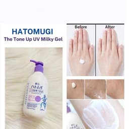 Sữa dưỡng thể Hatomugi dưỡng ẩm và nâng tông da SPF31+ chai 250ml 3