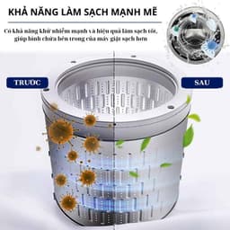[MUA 7 TẶNG 5] Bột tẩy lồng máy giặt GOCHY 1 gói bột 150gr  - Vệ sinh lồng giặt loại bỏ cặn bẩn, khử khuẩn khử mùi 2