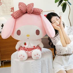 Thỏ Dâu Giai Điệu Sang Trọng Đồ Chơi Búp Bê Búp Bê Ngủ Gối Vuốt Máy Đổi Quà Tặng Ngoại Thương Bán Buôn 1