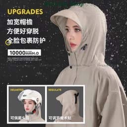Áo mưa vải Oxford đi xe máy xe điện dạng khóa kéo, cúc bấm dày dặn chống thấm tốt - hieuanh1688 2
