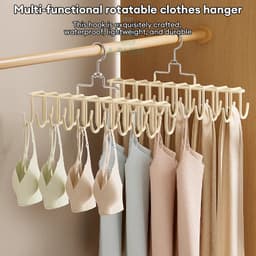 Aanadel📢Giá để đồ tủ quần áo Giá treo đồ lót Áo vest Móc chống trượt 4