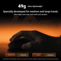 (Gear Việt) Chuột không dây Gaming Công thái học ERGO RAWM ER21 PRO 8KHz Lightweight Wireless Mouse PAW3950 30000DP 5
