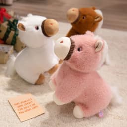 Gấu Bông Ngựa may mắn 2026-mềm mại, Thiết kế mô phỏng phong cách Kawaii đáng yêu 1