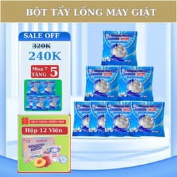 [MUA 7 TẶNG 5] Bột tẩy lồng máy giặt GOCHY 1 gói bột 150gr  - Vệ sinh lồng giặt loại bỏ cặn bẩn, khử khuẩn khử mùi 1