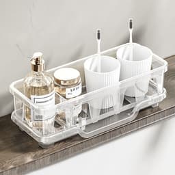 Kệ Để bồn rửa chén nhà bếp, Giá Đỡ bồn bát nhựa PET có khay thoát nước, Kệ để đồ rửa chén Tiện Dụng 8