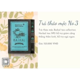 Wellness Siberian Ngủ ngon, tăng sức đề kháng, Trà thảo mộc siberian N3 hoạt huyết, hộp 30 gói 1