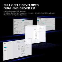 (GEAR VIỆT) Chuột không dây Gaming RAWM Leviathan V4 Wireless Esports Mouse 2.4G/Wired Connection 55g PAW3950 45K 150H 7