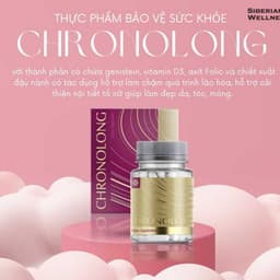 Thực phẩm Bảo Vệ Sức Khỏe Chronolong Siberian Wellness Hỗ trợ duy trì sức khỏe, trẻ đẹp cho phụ nữ Hộp 30 viên 4