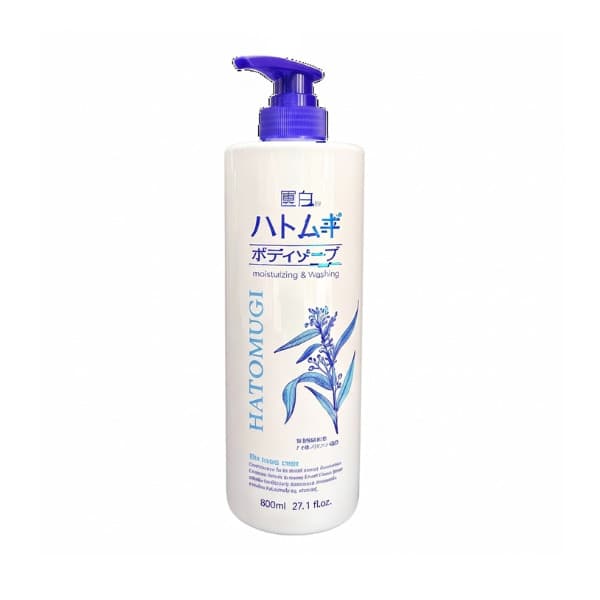 Sữa tắm dưỡng ẩm và làm sáng da Hatomugi (800ml)