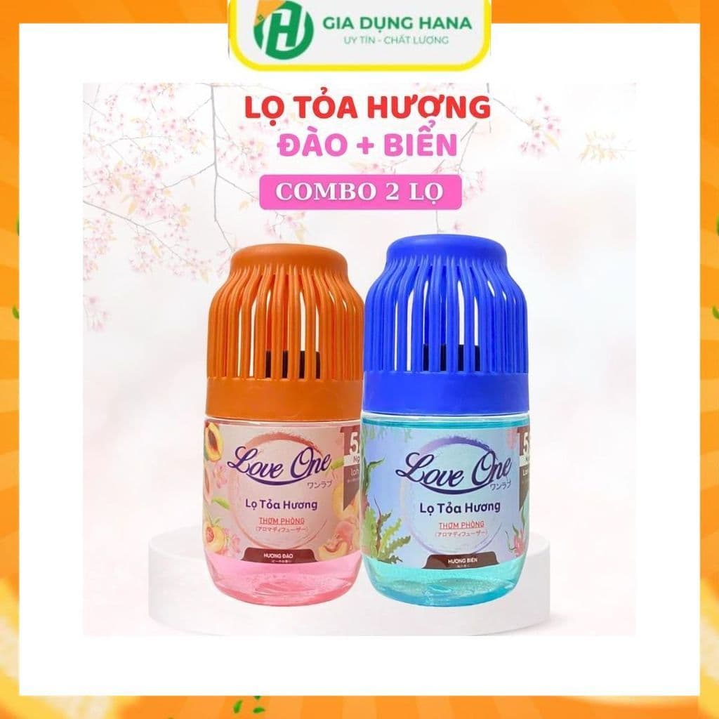 Combo 2 Lọ Tỏa Hương Loveone Công Thức Mới, Thơm 360 độ, Dầu Thơm Phòng, Dầu Thơm, Nước Hoa Thơm Phòng Nước Thơm