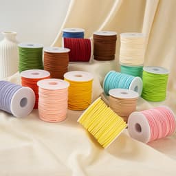 Cuộn dây nhung da lộn trang trí hoa buộc hộp quà, làm nơ, làm đồ handmade 8