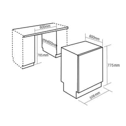 Máy rửa bát BAUER SBW6BEU15F 2