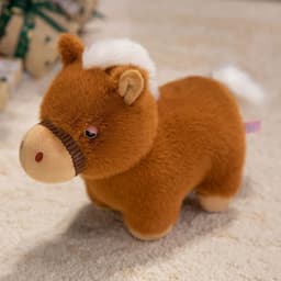 Gấu Bông Ngựa may mắn 2026-mềm mại, Thiết kế mô phỏng phong cách Kawaii đáng yêu 7